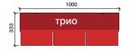 Битумная черепица SHINGLAS  TILERCAT  ТРИО  форма нарезки  trio  количество в упаковке  3 м кв. Коричневый, антик TILERCAT Гарантия завода-изготовителя 15-20 лет, кв.м.