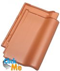 Керамическая черепица JACOBI (Германия) Flachdachziegel J11 "флексивель"  рядовая черепица, Натуральная,  натуральный красный, кв.м.