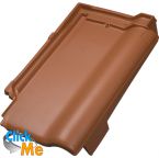 Керамическая черепица JACOBI (Германия) Flachdachziegel J11 "флексивель"  боковая черепица, Левая/Правая Натуральная,  натуральный красный, шт.