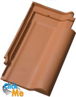 Керамическая черепица JACOBI (Германия) Flachdachziegel J13 "новель"  рядовая черепица, Натуральная,  натуральный красный, кв.м. ― ClickMe