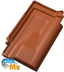 Керамическая черепица JACOBI (Германия) Flachdachziegel J13 "новель"  вентиляционная черепица, Натуральная,  натуральный красный, шт.