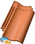 Керамическая черепица JACOBI (Германия) Hohlfalzziegel Z5 "варивель"  рядовая черепица, Натуральная, натуральный красный, кв.м.