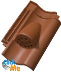 Керамическая черепица JACOBI (Германия) Hohlfalzziegel Z5 "варивель"  вентиляционная черепица, Натуральная, натуральный красный, шт.