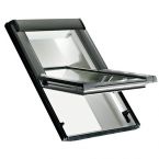 Мансардные дистанционно управляемые окна ROTO / DESIGNO  ROTOTRONIC   WDT R45H HEF из дерева  9x11  94х118  площадь остекления  0,8