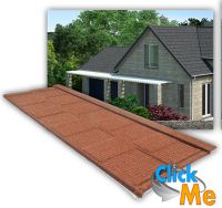Композитная черепица METROTILE   Лист Метровиксен  1350мм  410мм  полезная площадь 0,463 м2 Кофе, Красный, Серый, Зеленый, Терракотовый, Голубой, Черный, Терракотово-желтый, Кофейно-серый, Терракотово ― ClickMe